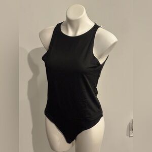Allbase Black Sleeveless Women's Bodysuit NWT